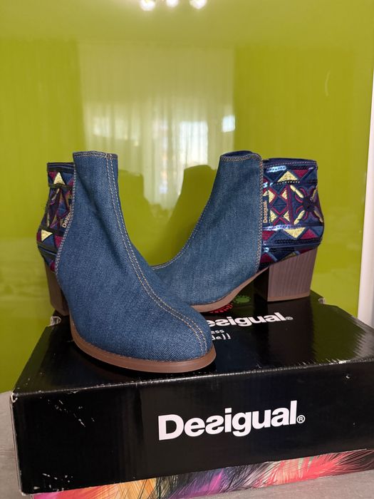 Botine Desigual denim country exotic