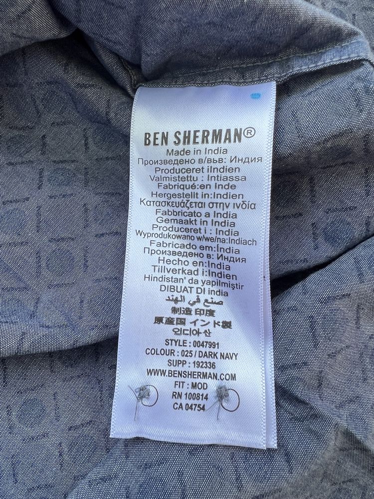 Cămașă Ben Sherman, Originală. Nouă. Mărimea XS