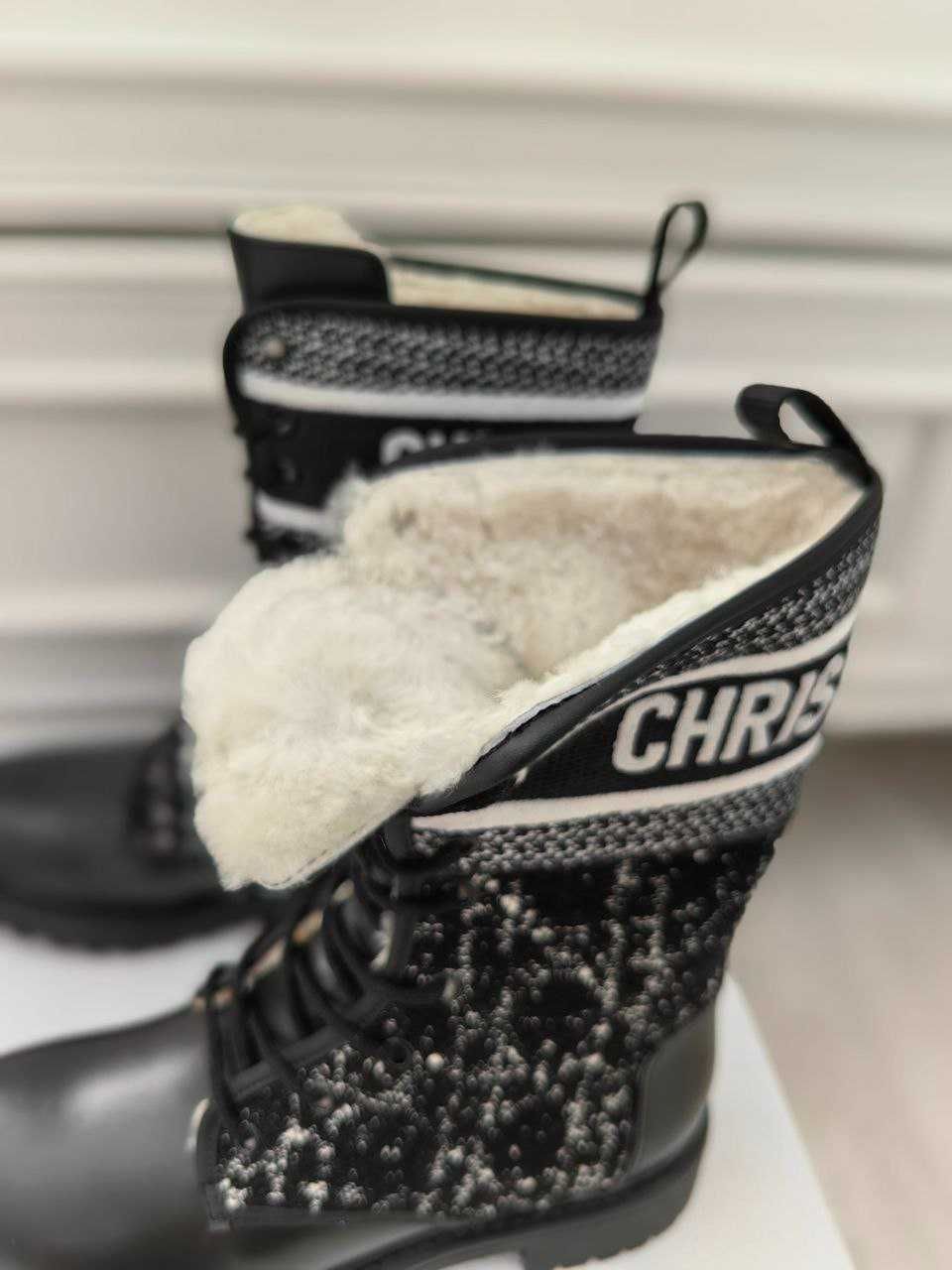 Зимни кожени ботуши DIOR