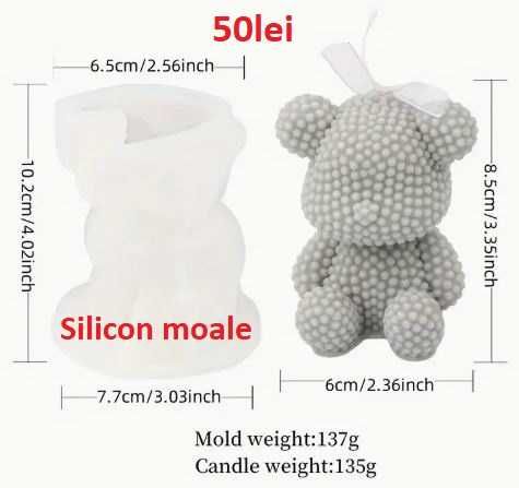 Matrite din Silicon pt Marturii Botez Animale – lumanari, sapun, ipsos