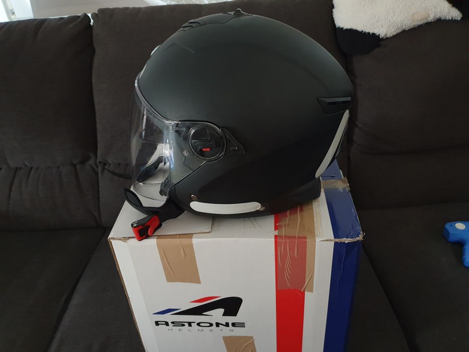 Casca moto/scooter Astone Minijet Sport Black(mat) size L