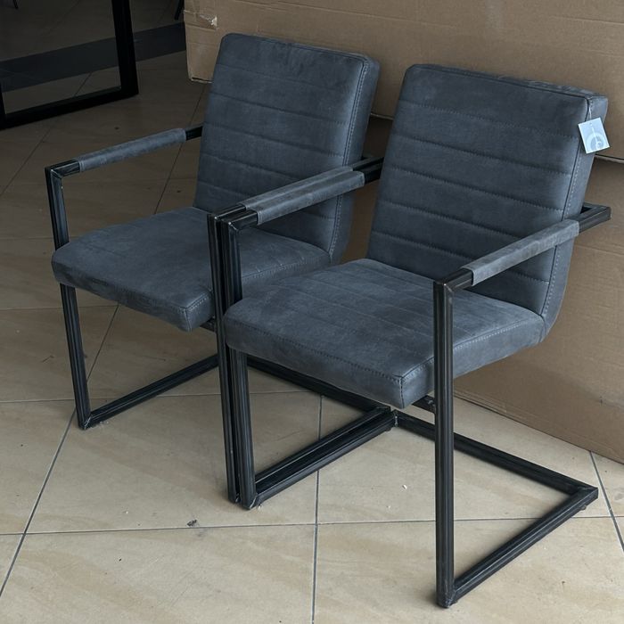 Scaune moderne noi - 2 bucati antracit