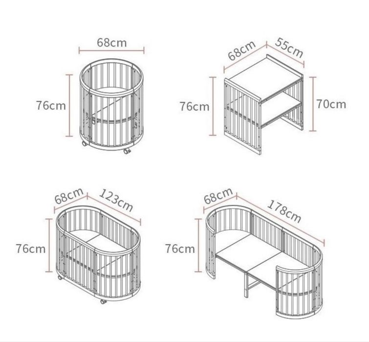 Манеж трансформер круглый