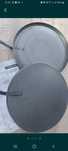 Set 2 tavi vinete rotunda copt legume, diam 30 cm,maner lemn