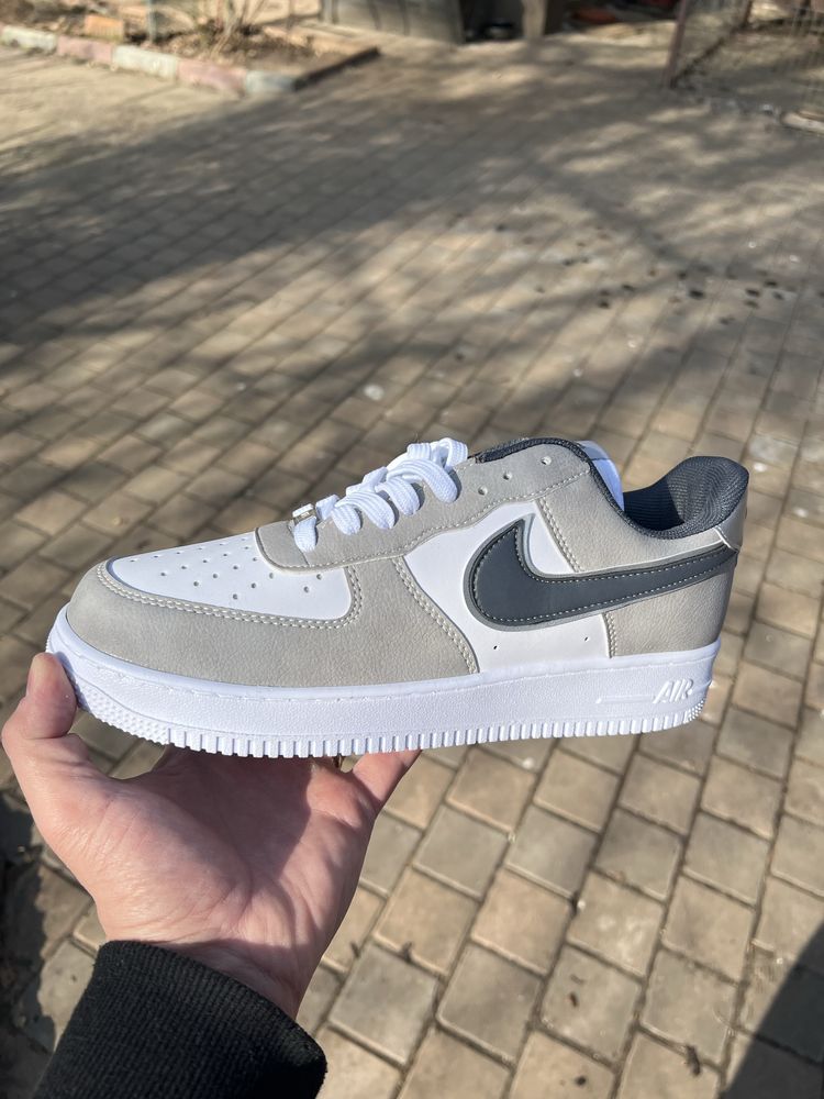 Nike Air Force 1 AF1 albi gri white grey (Livrare cu verificare)