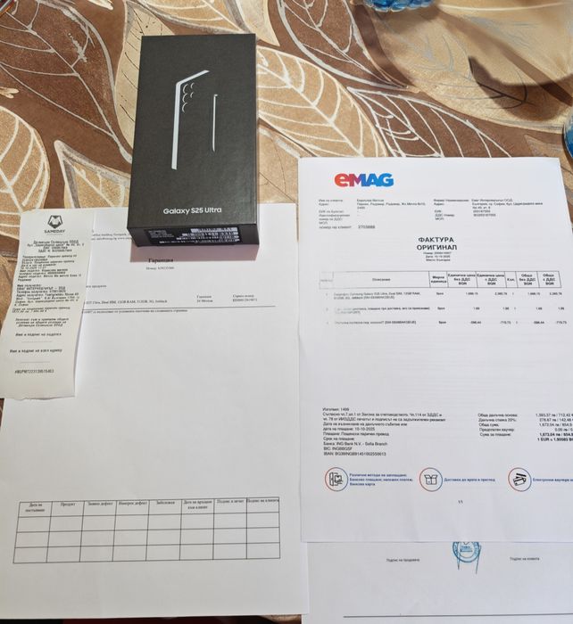 Samsung galaxy s25 Ultra Jet Black 512/12 Запечатан ! Гаранция!