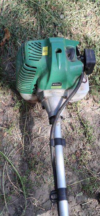 Motocoasă Grünman folosită + canistră benzină 5L + ulei 2T RURIS