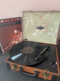 Auna “Jerry Lee” ретро грамофон с USB порт и vinyl на Miles Davis