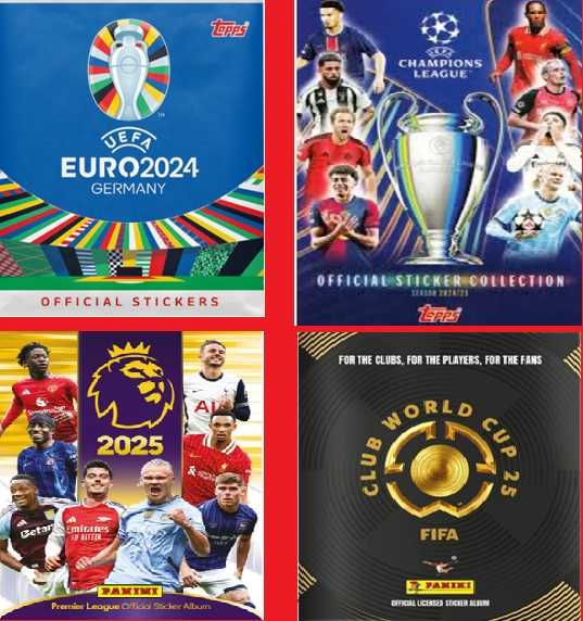 Stickere Euro 2024 Premier League 24 25 UCL 24 25 Club world cup