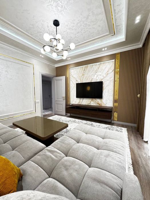 Своя евро 75м2 новостройка 3-6-9 Чиланзар -10 Медиа Парк с обстановкой