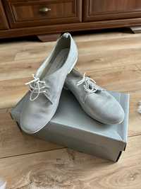 Pantofi dama Benvenuti piele argintie - strălucitoare, mărime 39