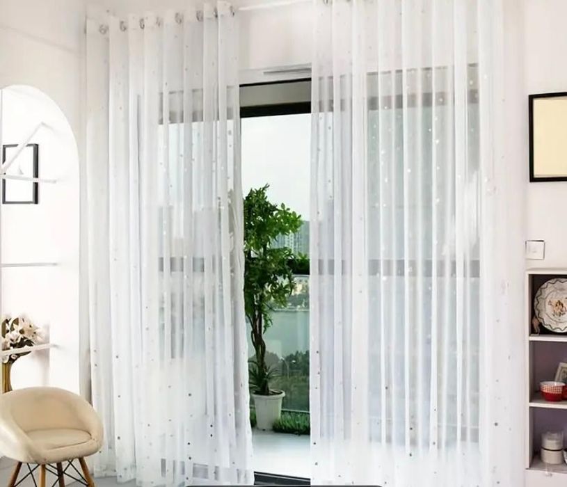 Perdea+ draperii( 2 ) model stele, NOI