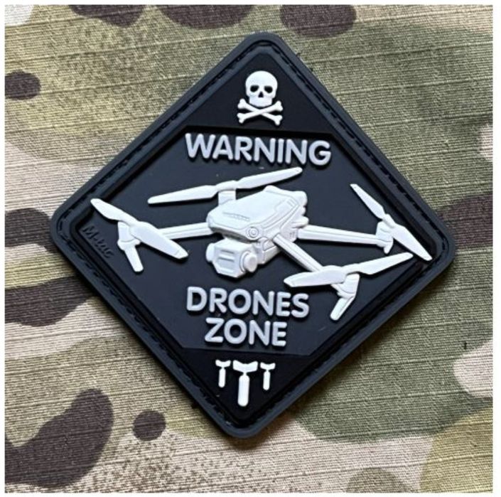 Гумена нашивка Drone zone