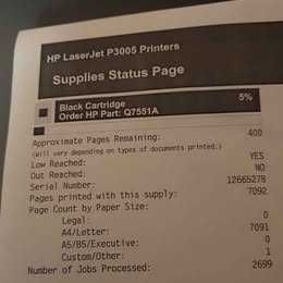 HP Laserjet p3005
