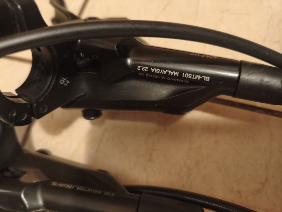 Piese bicicleta : discuri 160mm, șa bulls, frane shimano mt-500