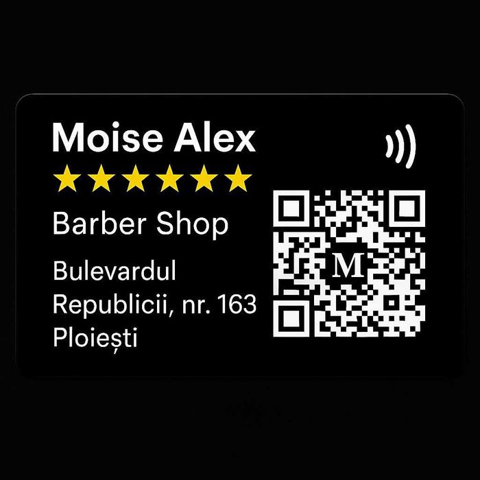 Card Recenzii Google  Business, Scanare cu Telefonul - Tehnologie NFC