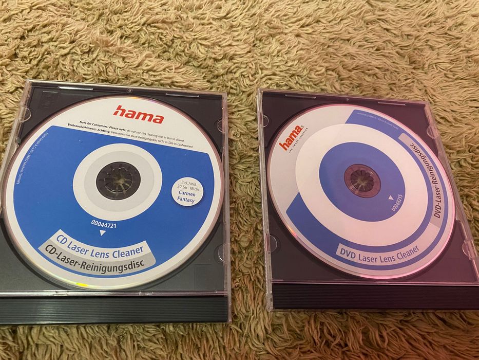 Hama лазерни дискове за почистване – за CD и DVD устройства