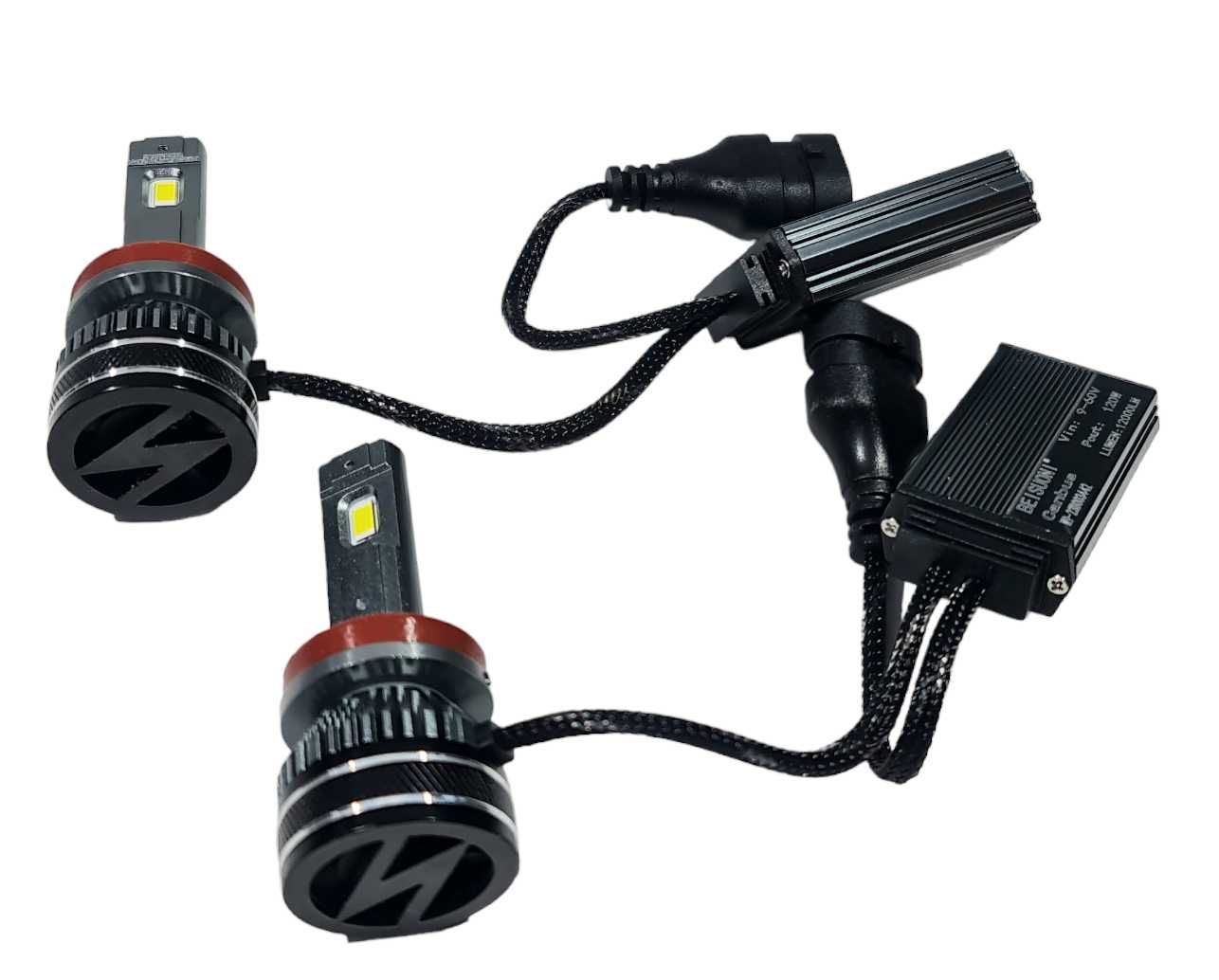 Силни Led Лед Крушки Krushki H11 Х11 H8 Х8 120W Canbus