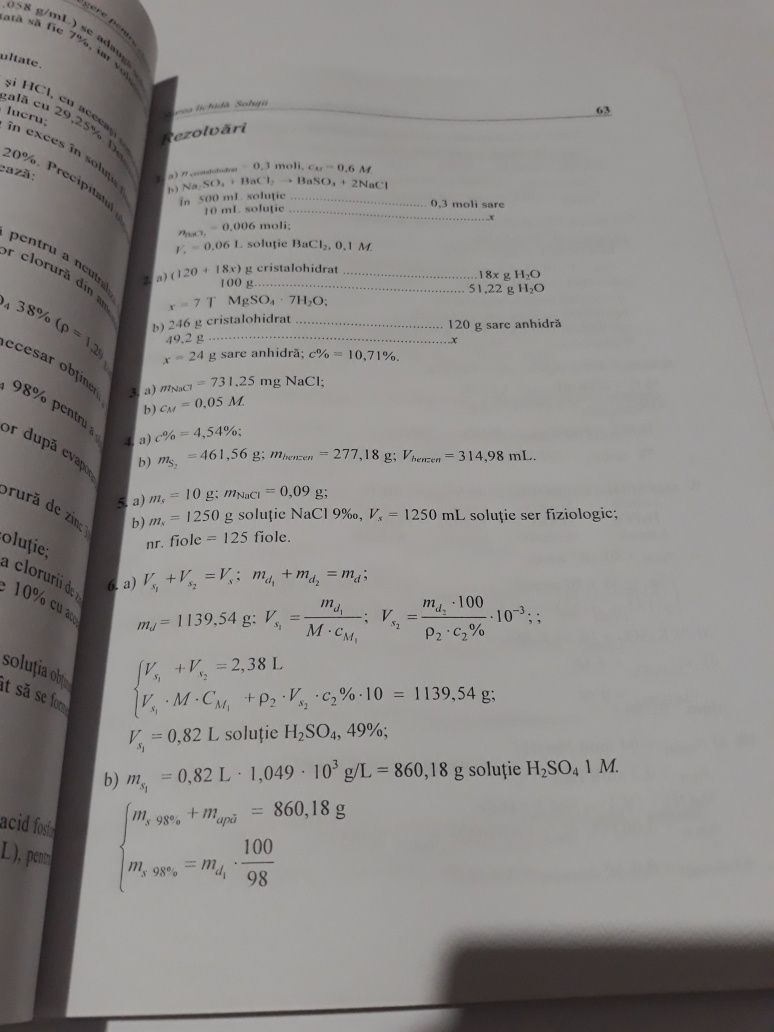 culegere probleme de chimie cls IX