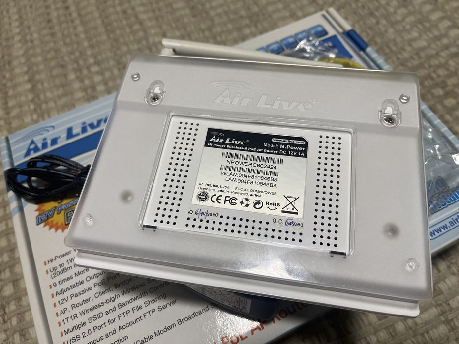 Router wireless AirLive N.Power Hi-Power Wireless-N PoE AP Router