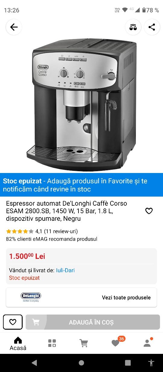 De' Longhi caffe corso