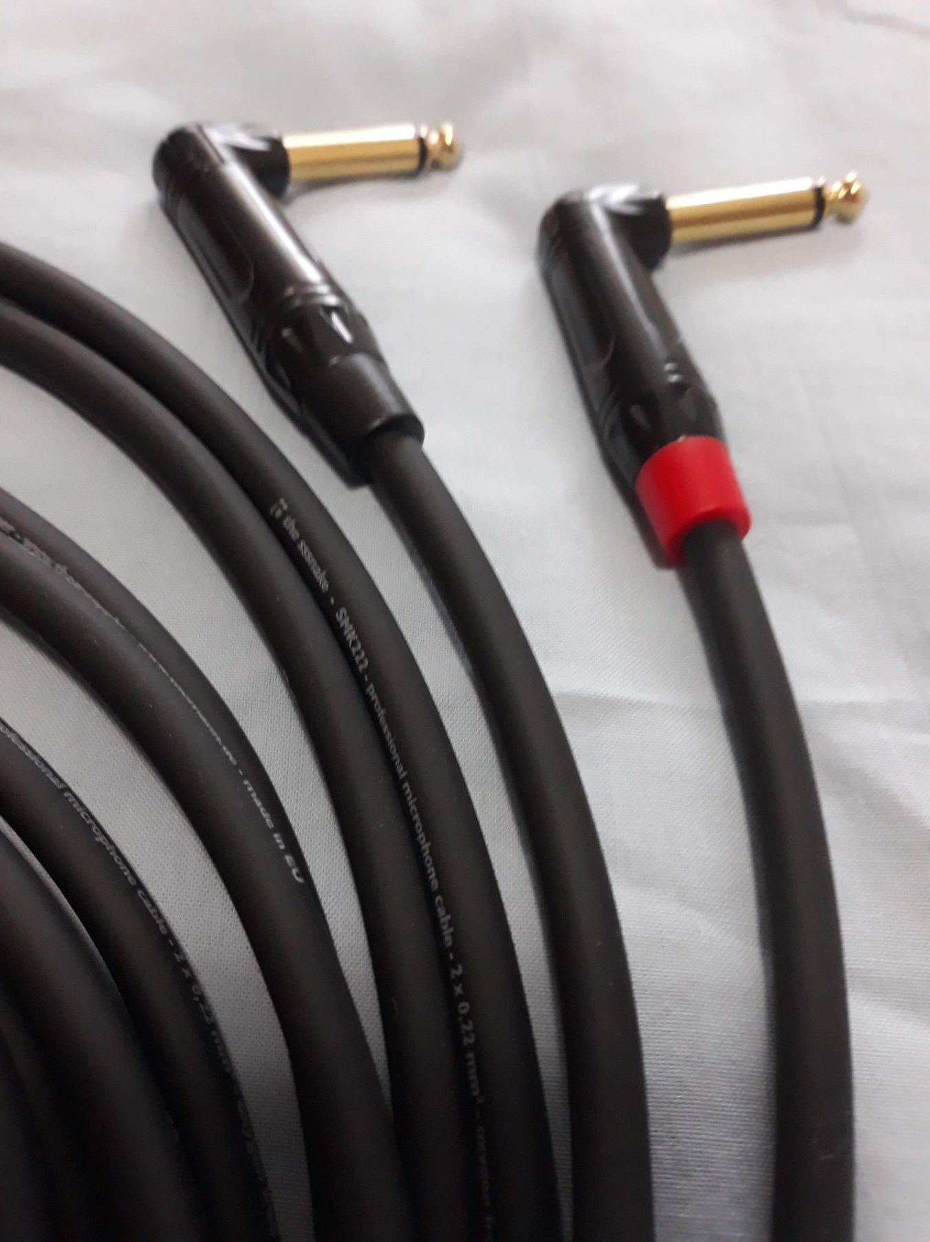 Cablu mono Jack 6,35mm - Jack 6,35mm 90 grade ( 3m ) ( 5m )