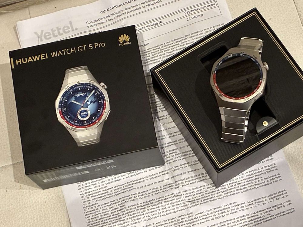 Huawei Watch GT 5 Pro Titanium 24м. ГАРАНЦИЯ Yettel