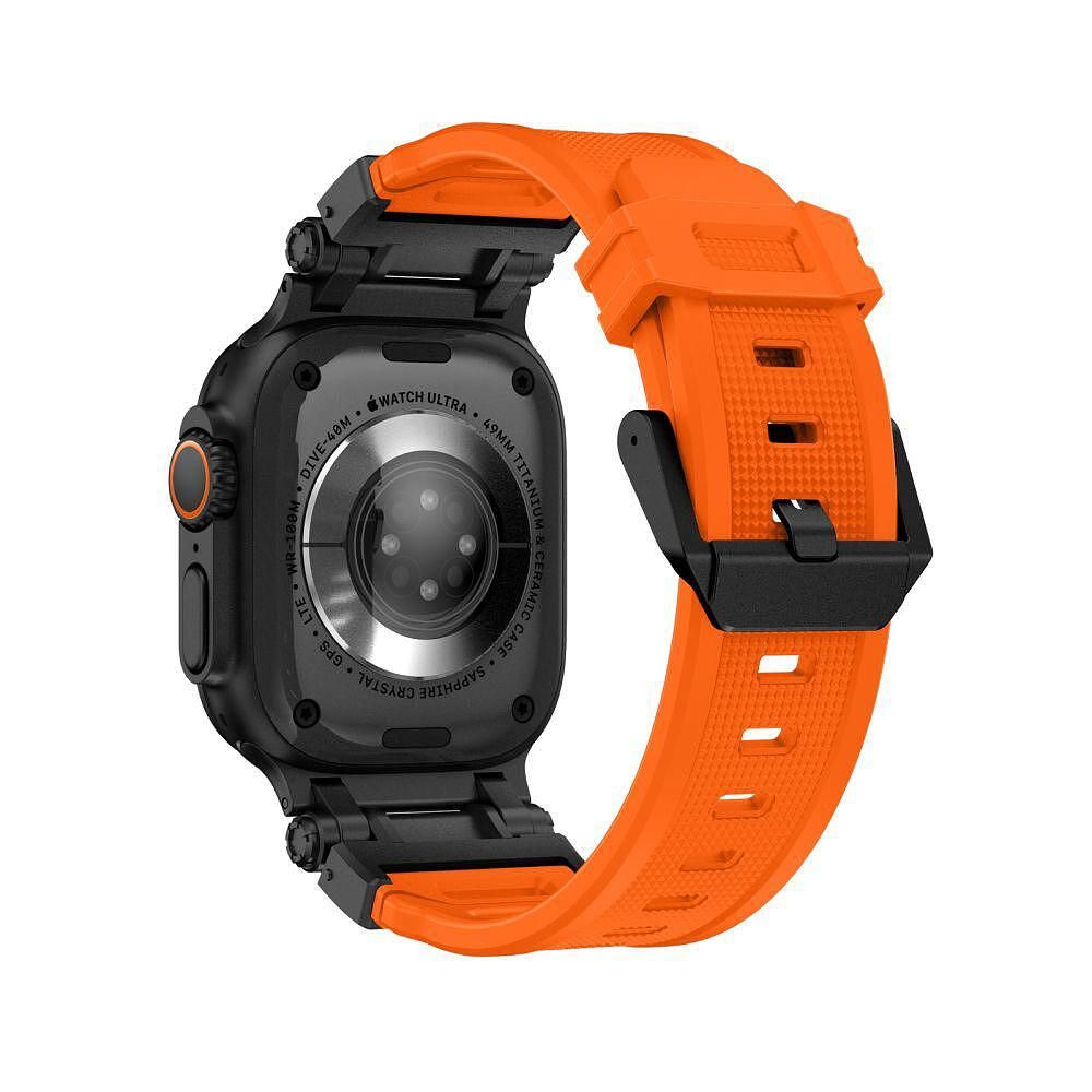 Tech-protect delta pro каишка за apple watch ultra 1/2 - orange/black