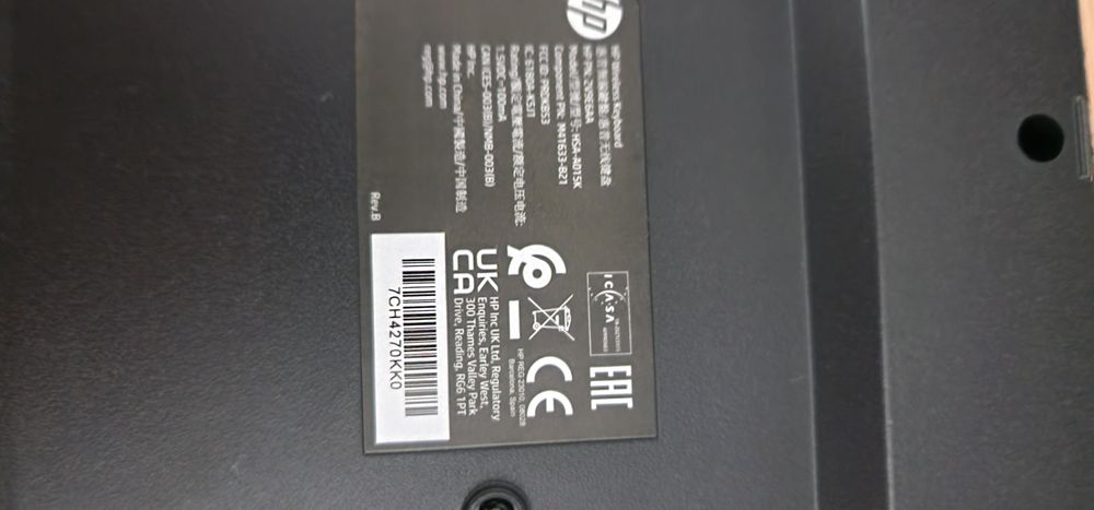 Kit tastatura si mouse wireless Hp noi