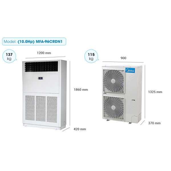 Кондиционер Колонный Midea MFA - 96,000 Btu / Inverter / Доставка
