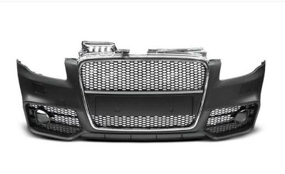 Предна броня за Audi A4 B7 8E (2004-2008) - S-Line Design с хром лай..