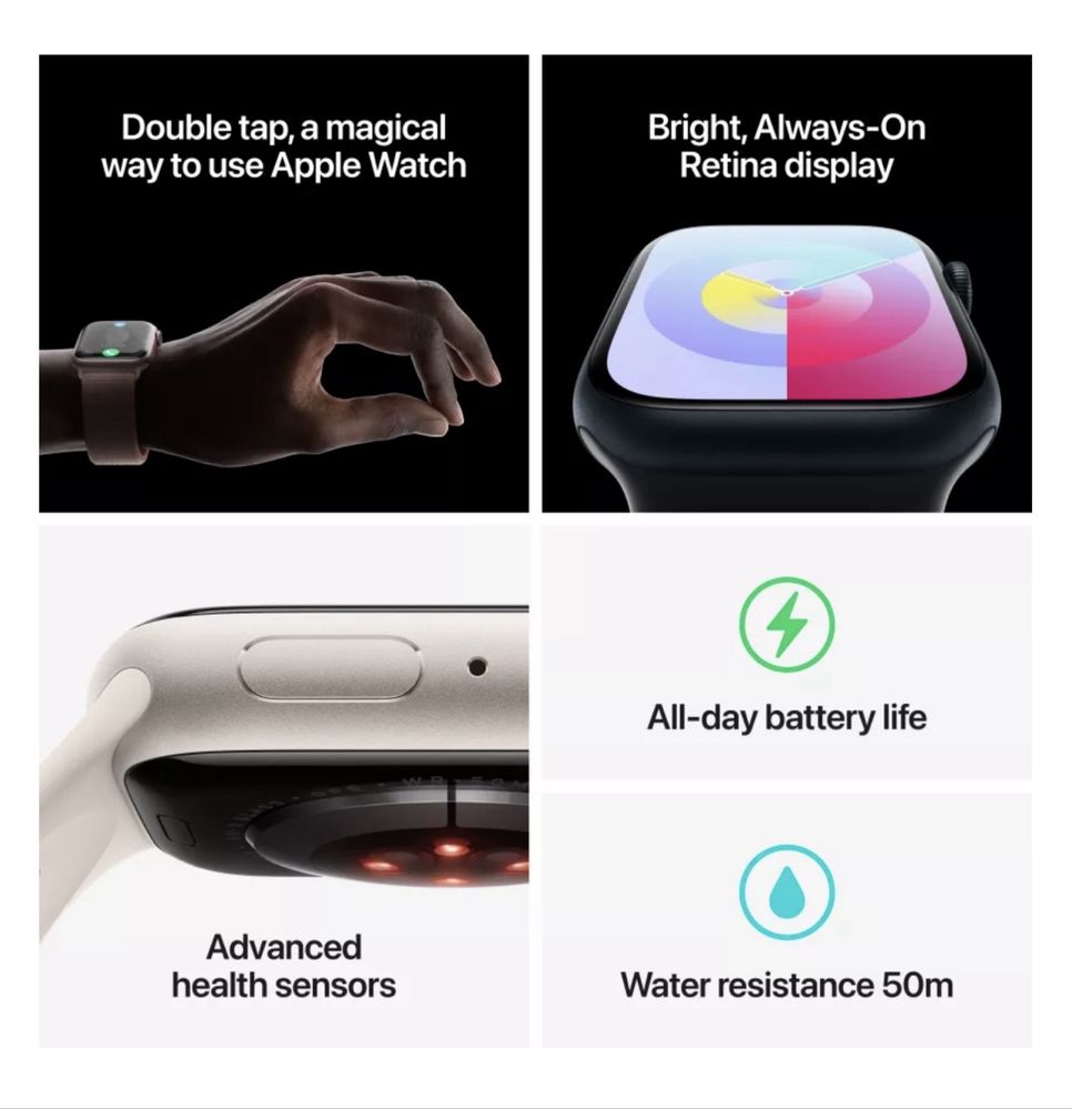 Обмен Apple Watch 9 series 45mm Midnight на Huawei watch d2