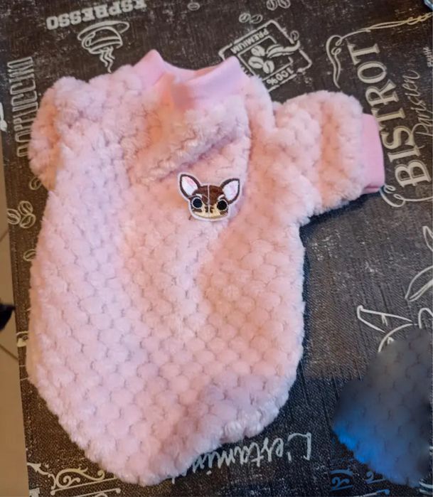 Bluza roz animale de companie caini pisici noua 25 cm