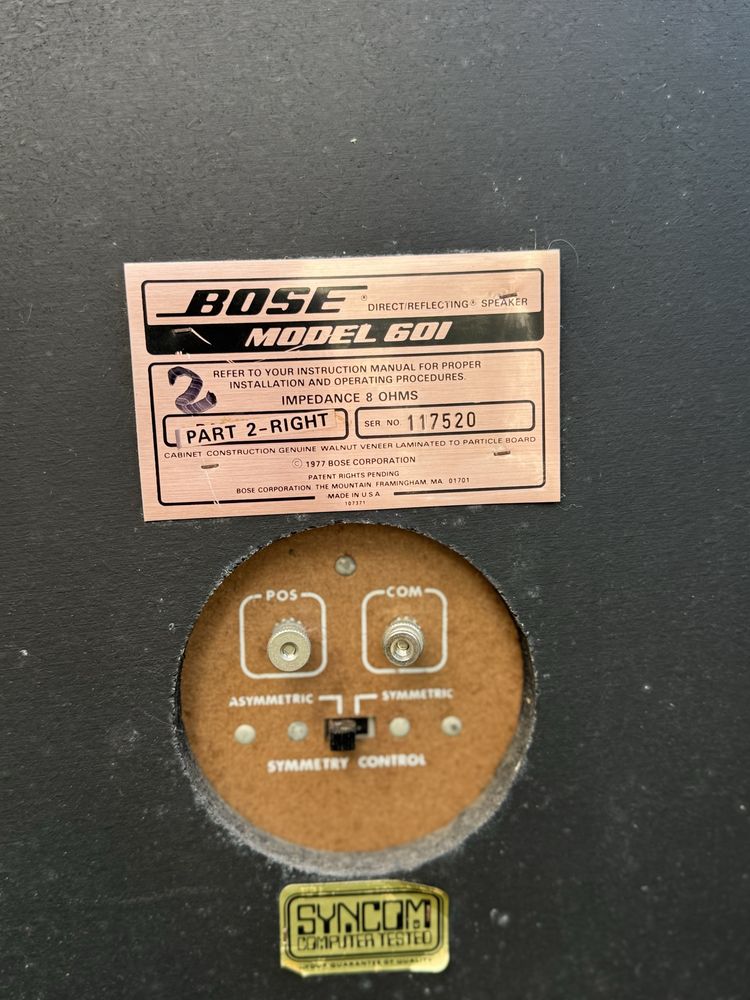 Boxe bose model 601