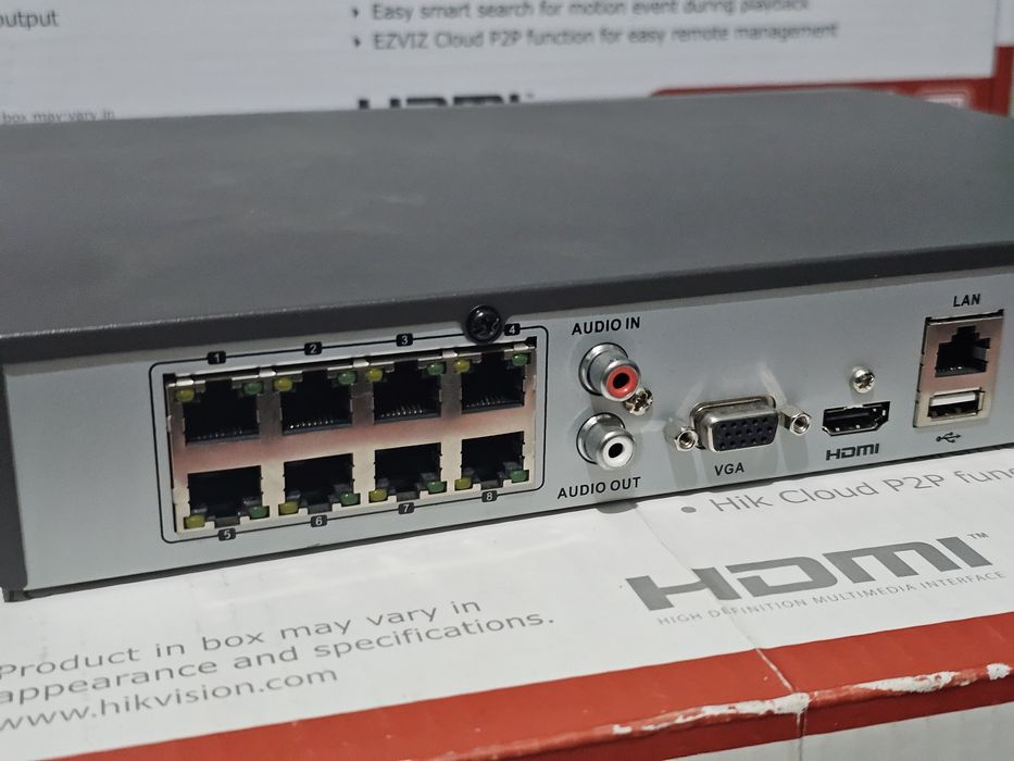 Видеорегистратор б/у Hikvision DS 7608NI-K1/8P