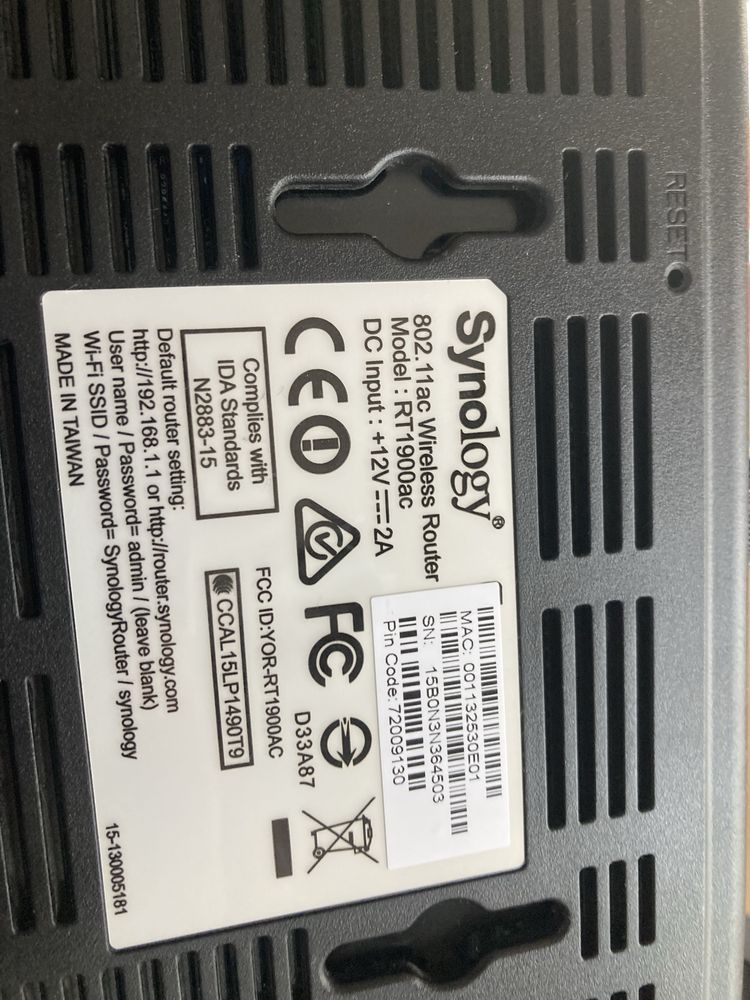 Рутер Synology RT1900ac