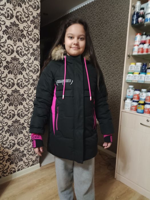 Куртка пуховик зима 8-12 лет
