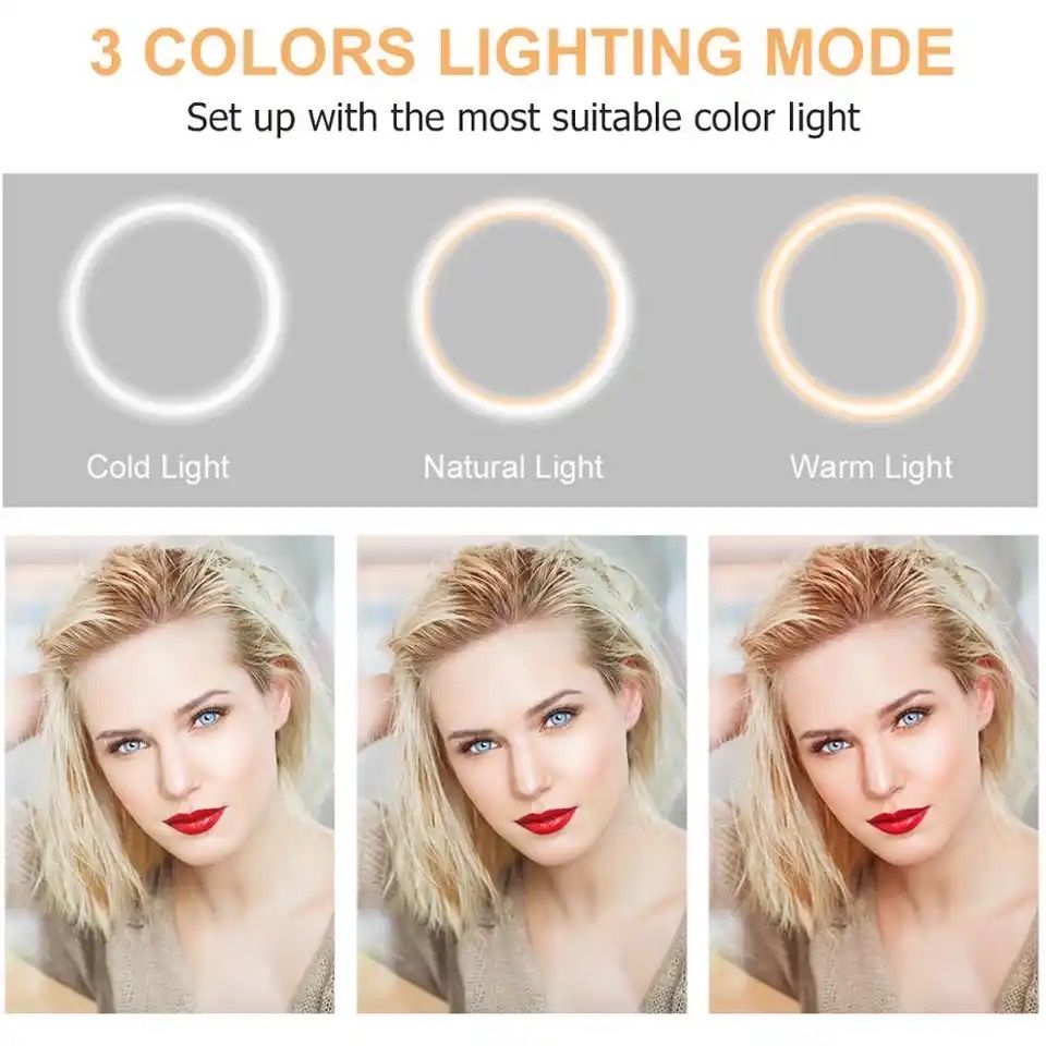 Ring Light Lampă led circulară make up vlog fotografie + trepied