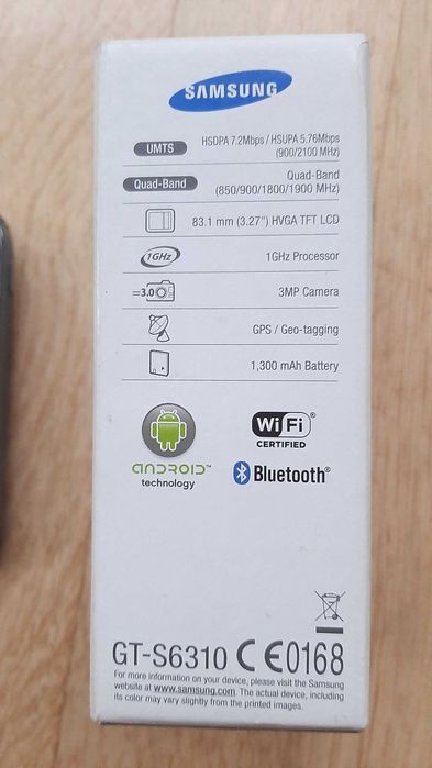 Telefon Samsung Galaxy Young GT-S6310, Blue, casti, incarcator
