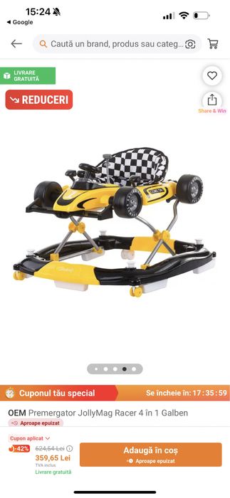 Premergator masinuta taxi NOU