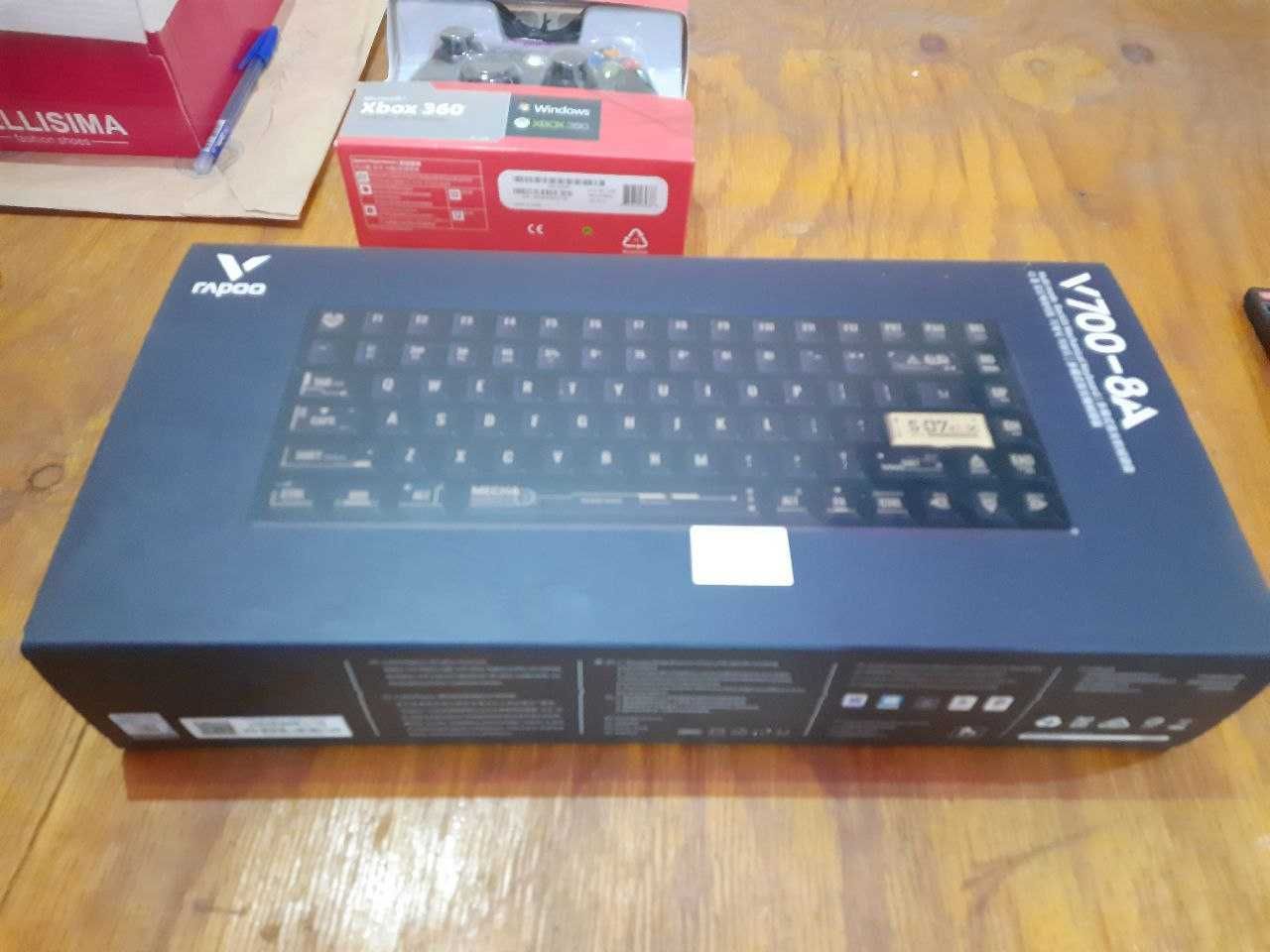 Механическая игровая клавиатура с подсветкой Rapoo V700-8A BlackGolden