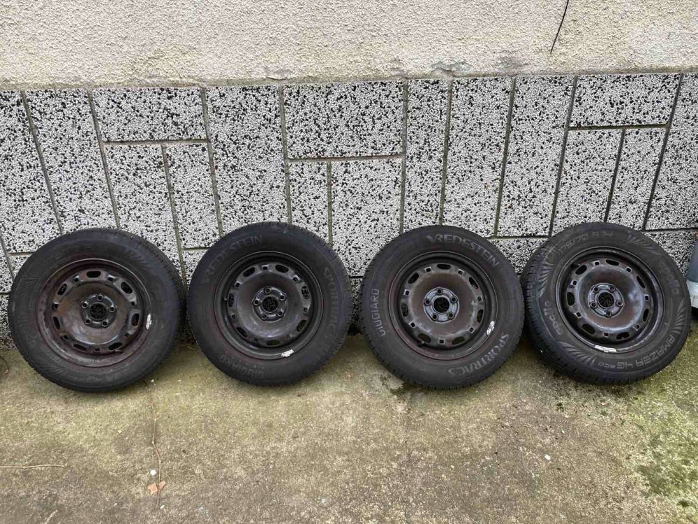 4бр. Летни Гуми с джанти 175/70 R14 цола 5x112 Vw, Skoda, Seat,