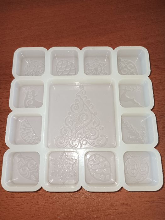 Силиконовый молд новогодний для шоколада и конфет