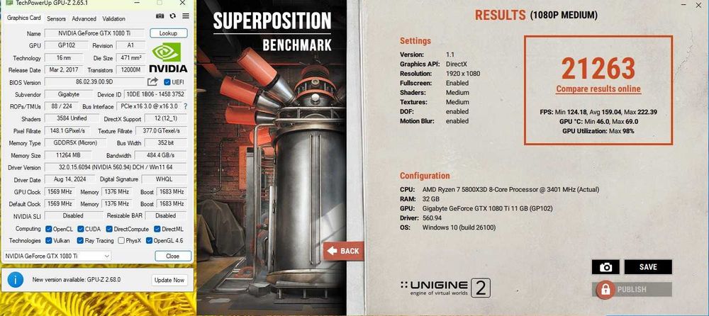 Placa video GIGABYTE AORUS GeForce GTX 1080 Ti 11GB DDR5X 352-bit