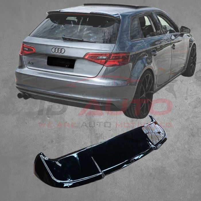 Спойлер лип за багажник – Audi A3 8V Hatchback (2012–2019), черен