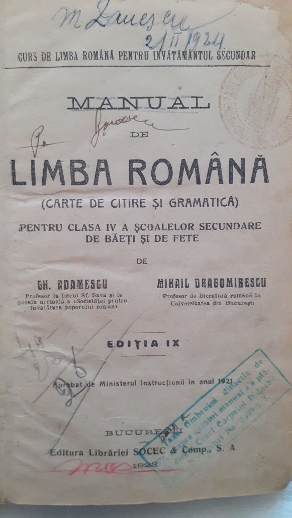 Manuale de colecție nu trimit în țară predare personal prefer în centr