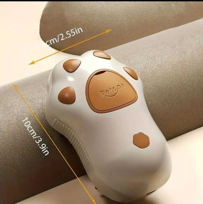 Perie pentru animale de companie, cu aburi, pulverizare si dozator USB