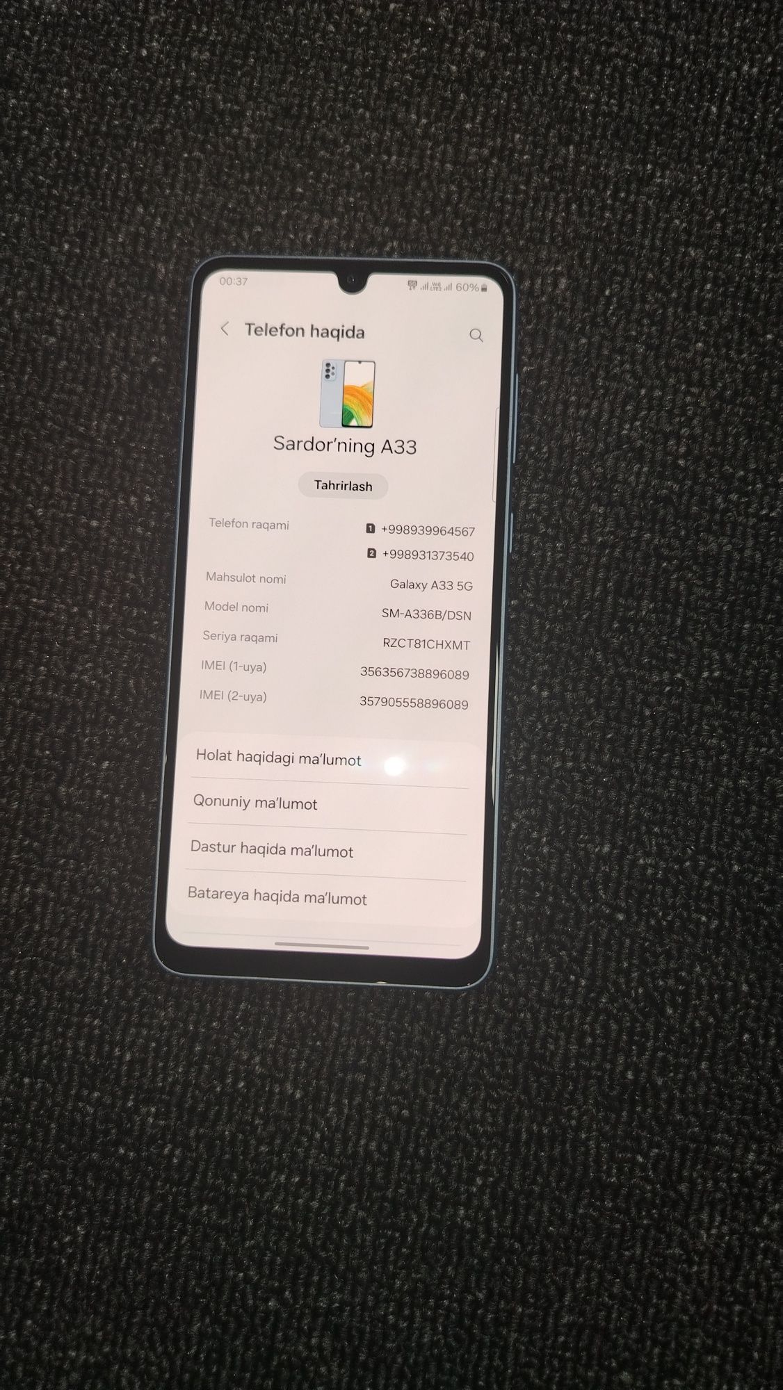 Samsung a33 5G 128Gb srochniy