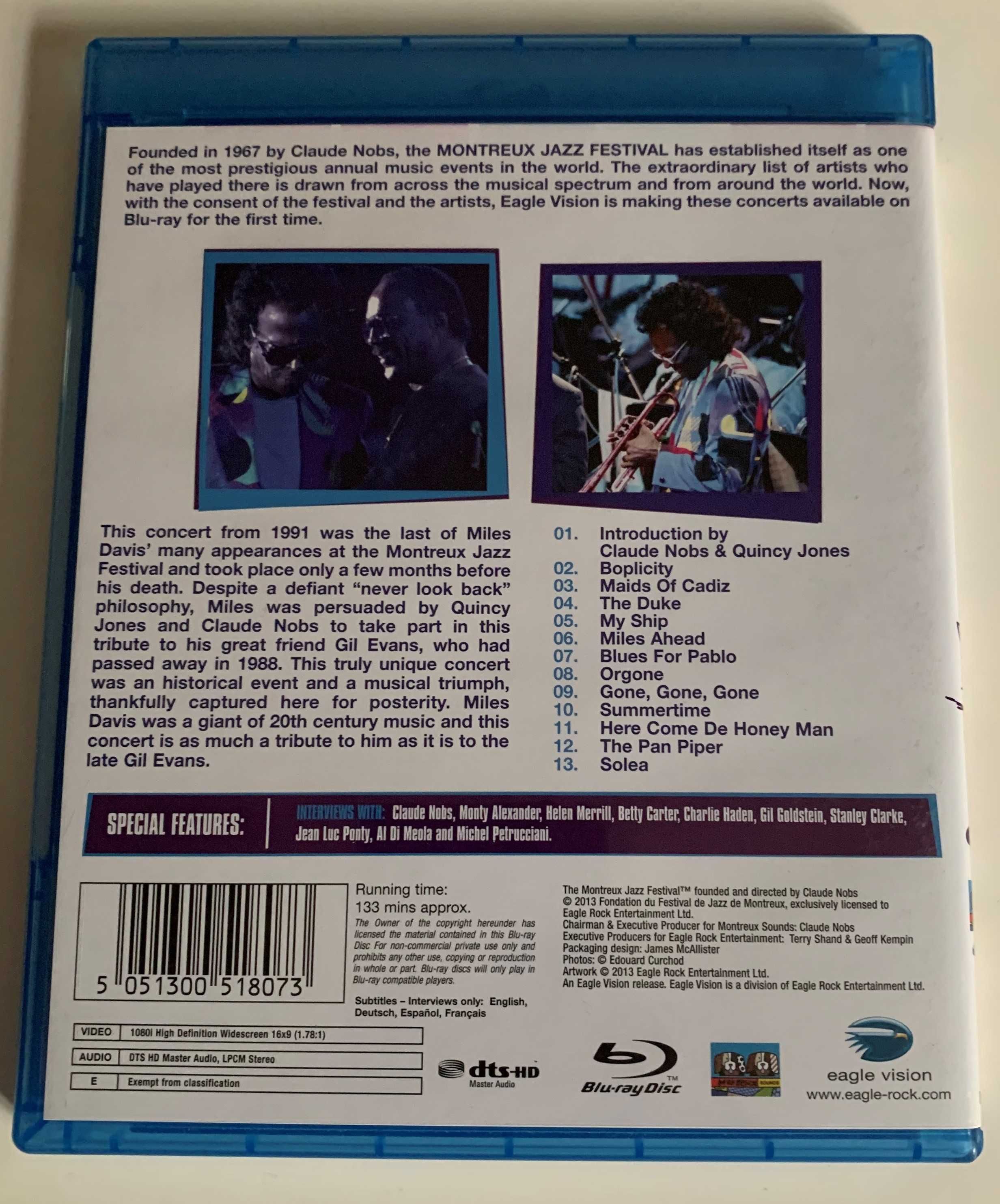 Blu-ray concert Miles David Montreux Jazz Festival  .