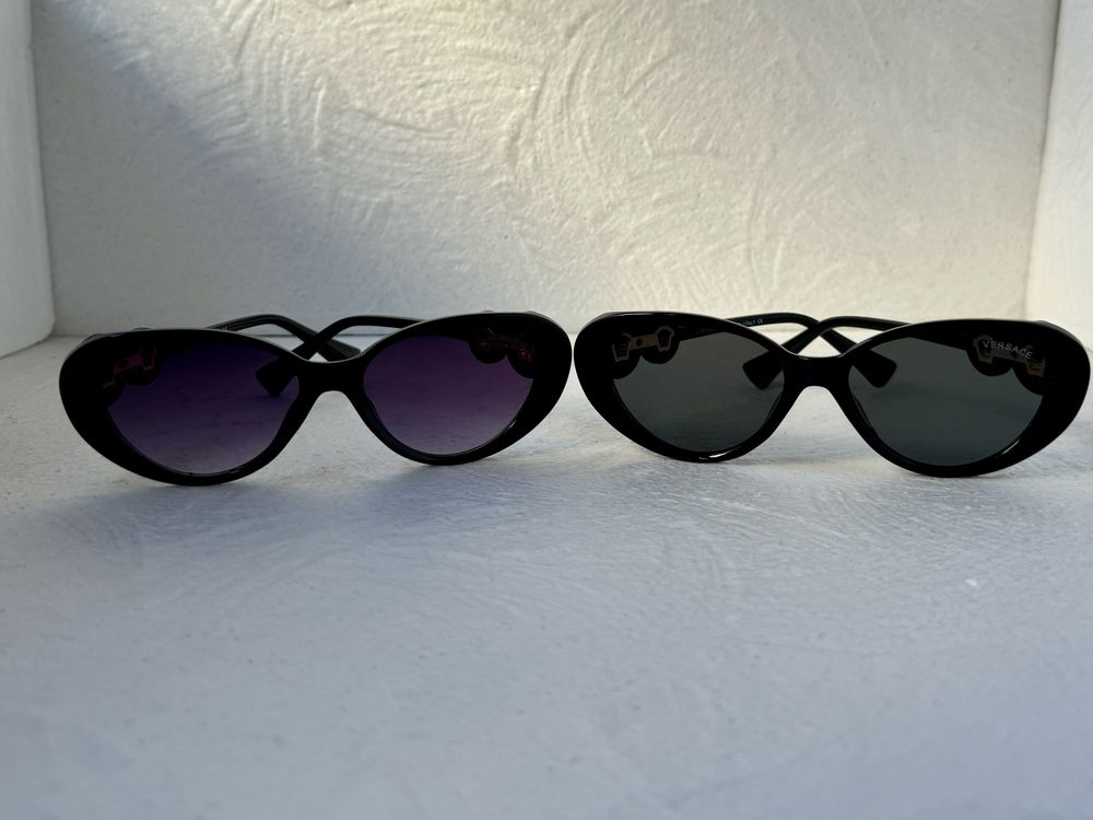 Versace Дамски слънчеви очила котка 2 цвята черни VE